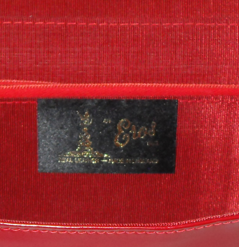 Vintage Eros Red Leather and Snakeskin Handbag Vintage Eros England red leather and snakeskin handbag