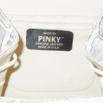 Pinky USA vintage cream and gold leather handbag