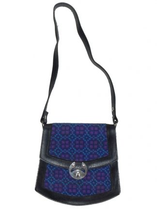 Blue and Purple tapestry front shoulder bag