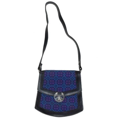 Blue and Purple tapestry front shoulder bag