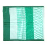 Long green design scarf made in Italy