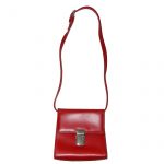 Furla red leather handbag