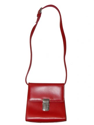Furla red leather handbag