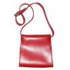 Furla red leather handbag