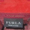 Furla red leather handbag