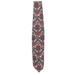 Gentleman silk tie with a red, white and blue design
