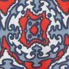 Gentleman silk tie with a red, white and blue design