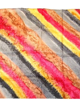 Silk scarf with a vibrant design