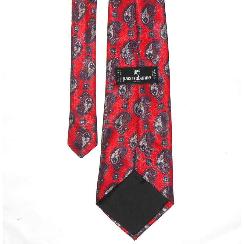 Vintage Paco Rabanne Silk Tie