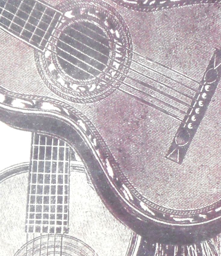 Guitar Design Silk Tie