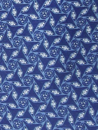 Hermes blue silk tie