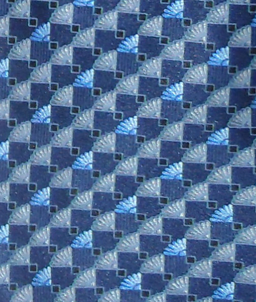 Lanvin blue design retro silk tie