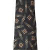 Vintage Yves Saint Laurent silk tie in brown and cream