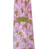 Christian Lacroix floral design silk tie