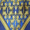 Gianni Versace blue and gold design silk tie