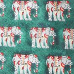 Elephant design silk tie by Dunhill