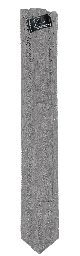 Pierette Guy brown lace tie