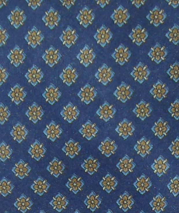 Blue background silk Kurt Geiger tie