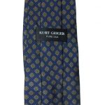Blue background silk Kurt Geiger tie