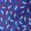 Yves Saint Laurent red, white and blue silk tie