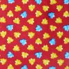 Bally leaf design silk tie