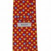 Bally leaf design silk tie