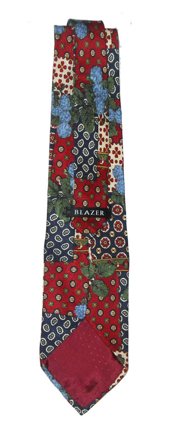 Blazer retro silk tie