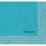 Baccarat blue silk scarf