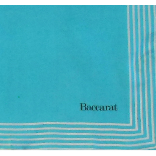 Baccarat blue silk scarf