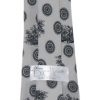 Bielle Italy grey silk tie with pictorial design
