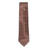 Valentino brown and gold design silk satin tie