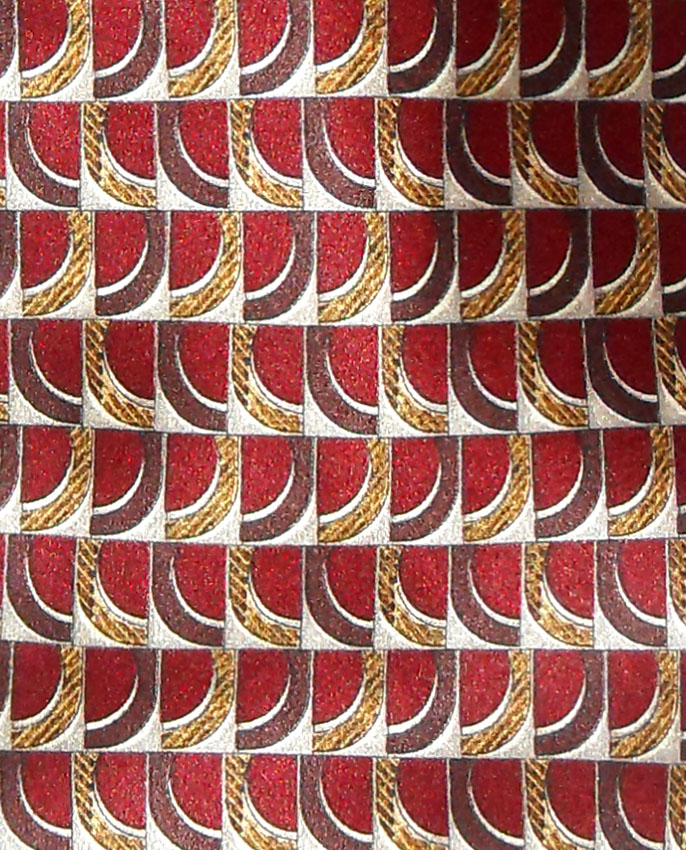 Valentino brown and gold design silk satin tie