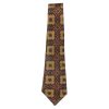 Sammy vintage tie with a design in gold, red, orange and black