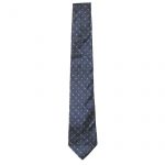 Armani vintage blue design silk tie