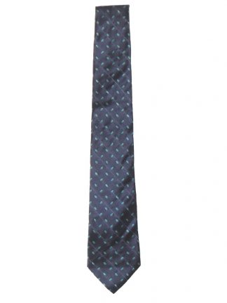 Armani vintage blue design silk tie