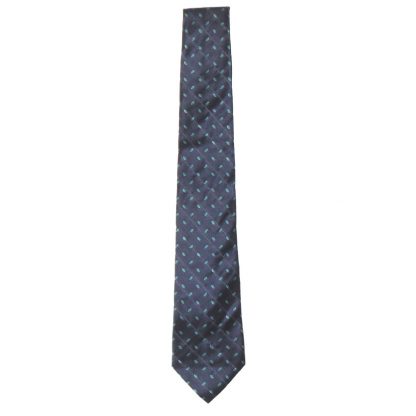 Armani vintage blue design silk tie