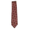 Bright pink with a touch of yellow design retro tie on a cream textured background