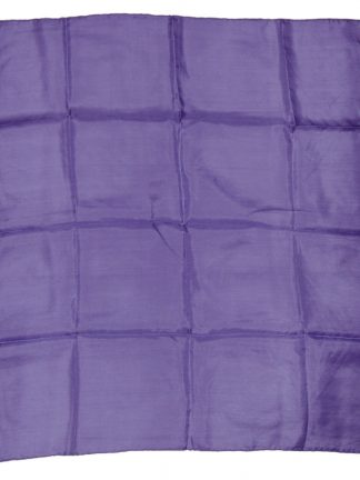 Large silk pocket square with handrolled edges in purple