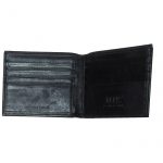 Dents black grained leather wallet
