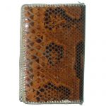 Snakeskin vintage wallet with fold out pockets