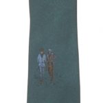 Cable Car Clothiers San Francisco vintage silk tie with a design of golfers
