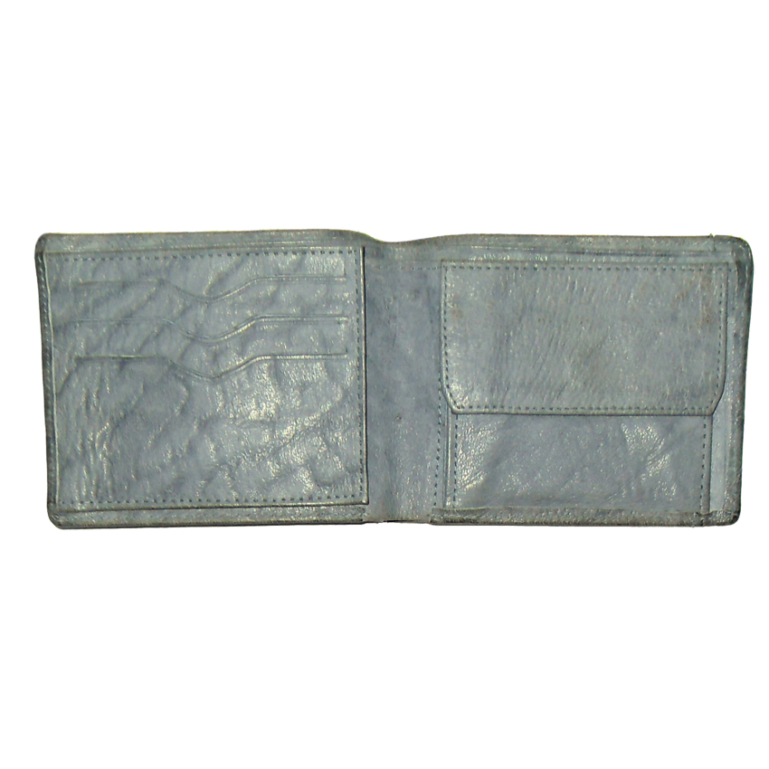 Kalahari Classics buffalo leather grey bifold wallet made in RSA