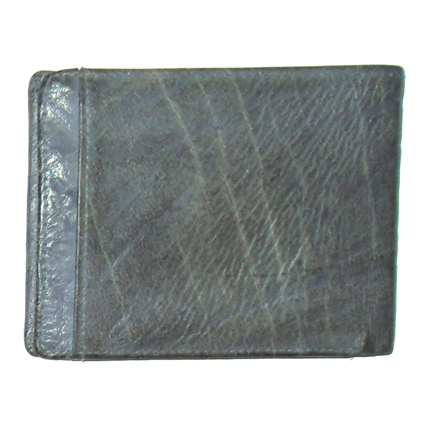 Kalahari Classics buffalo leather grey bifold wallet made in RSA