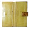 Italian ochre leather wallet