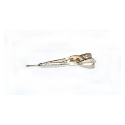 Goldtone metal tiepin in the shape of a dart