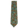 1970s Harry Fenton velvet floral print tie