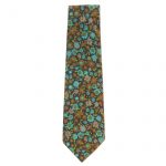 1970s Harry Fenton velvet floral print tie