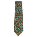 1970s Harry Fenton velvet floral print tie