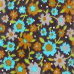 1970s Harry Fenton velvet floral print tie