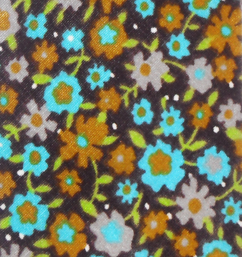 1970s Harry Fenton velvet floral print tie